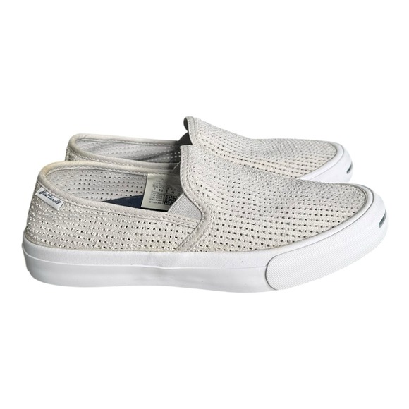 Converse Shoes - Converse Cream Slip-On Sneakers